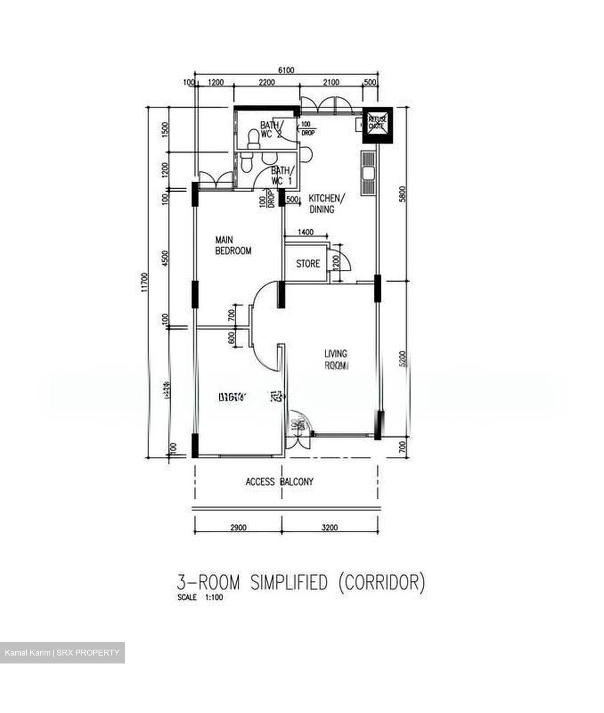 Blk 110 Chong Pang Garden (Yishun), HDB 3 Rooms #552207961